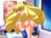 Gorgeous hentai cutie with long blonde hair and megatits gets screwed