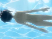 Naked hentai teen boy swimming