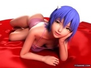 Huge titted hentai babe dancing
