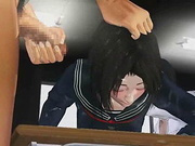 Hentai schoolgirl tied up fucked n covered in jizz