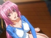Horny hentai schoolgirl masturbating