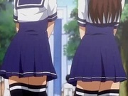 Hentai schoolgirls gives blowjobs