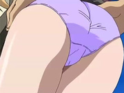 Blonde anime schoolgirl gets licked