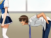 Hentai pervert sniffs girls panties