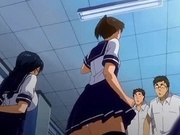 Hentai schoolgirl sucks cocks