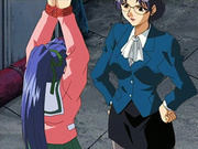 Anime girl gets fingered by teacher