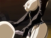 Anime lesbian strap on dildo fucked