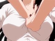 Hentai lezzy fondles girls tits