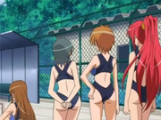 Hentai teenies in tight swimsuits