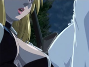 Blonde anime shemale gets a blowjob